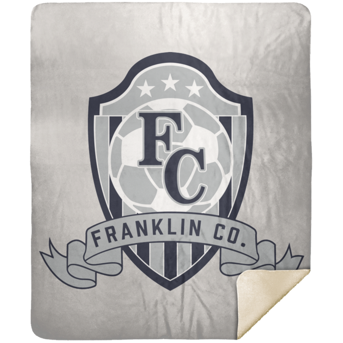 FC Soccer Crest Premium Mink Sherpa Blanket 50x60