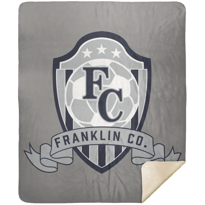 FC Soccer Crest Premium Mink Sherpa Blanket 50x60