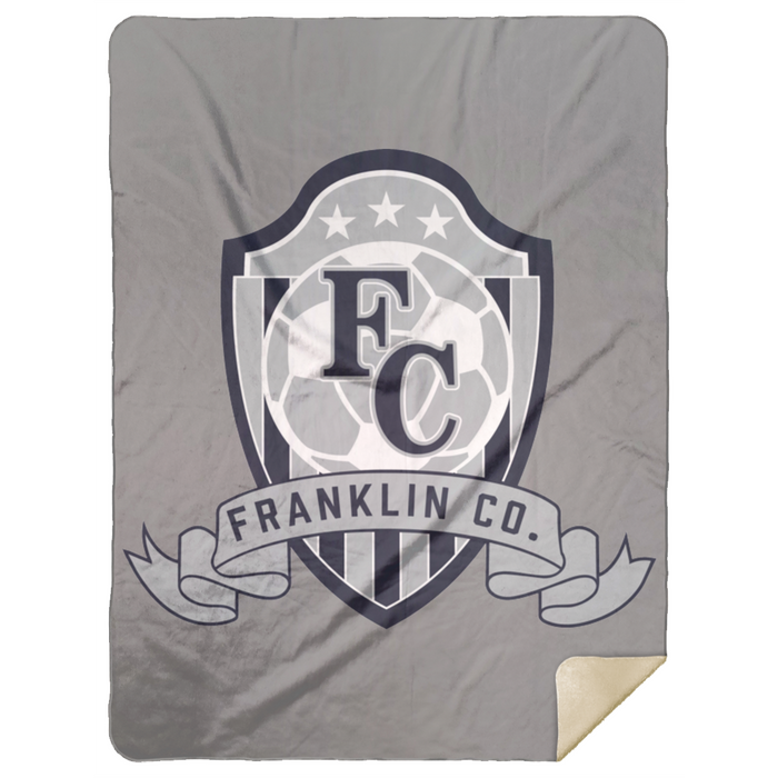 FC Soccer Crest Premium Mink Sherpa Blanket 60x80