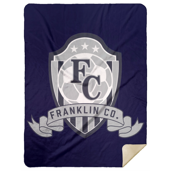 FC Soccer Crest Premium Mink Sherpa Blanket 60x80