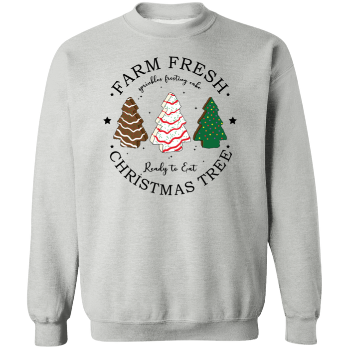 Farm Fresh Christmas Tree Crewneck Pullover Sweatshirt