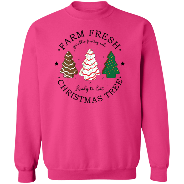 Farm Fresh Christmas Tree Crewneck Pullover Sweatshirt