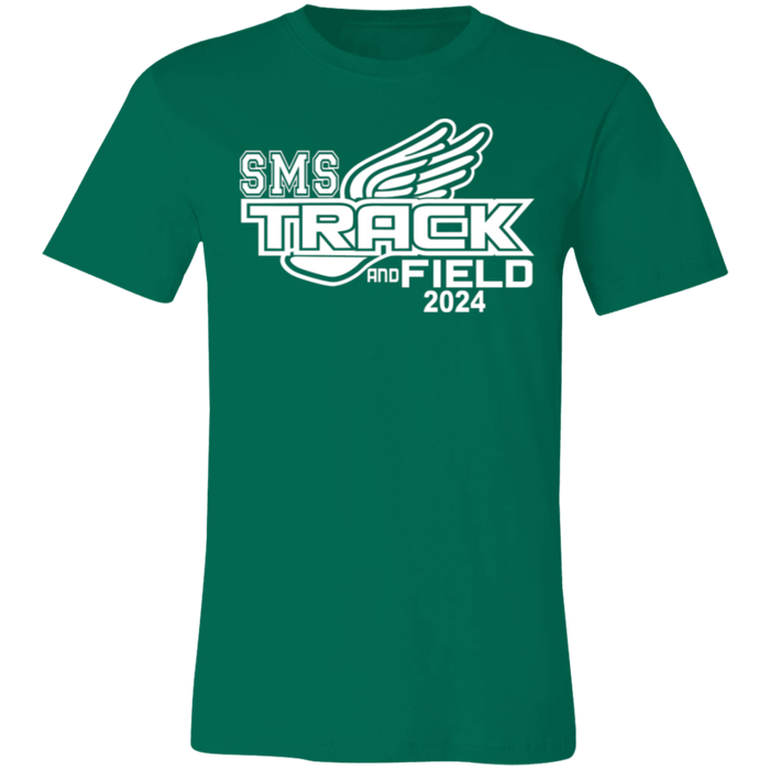 SMS Track Bella Canvas Tee with Logo & Sponsors