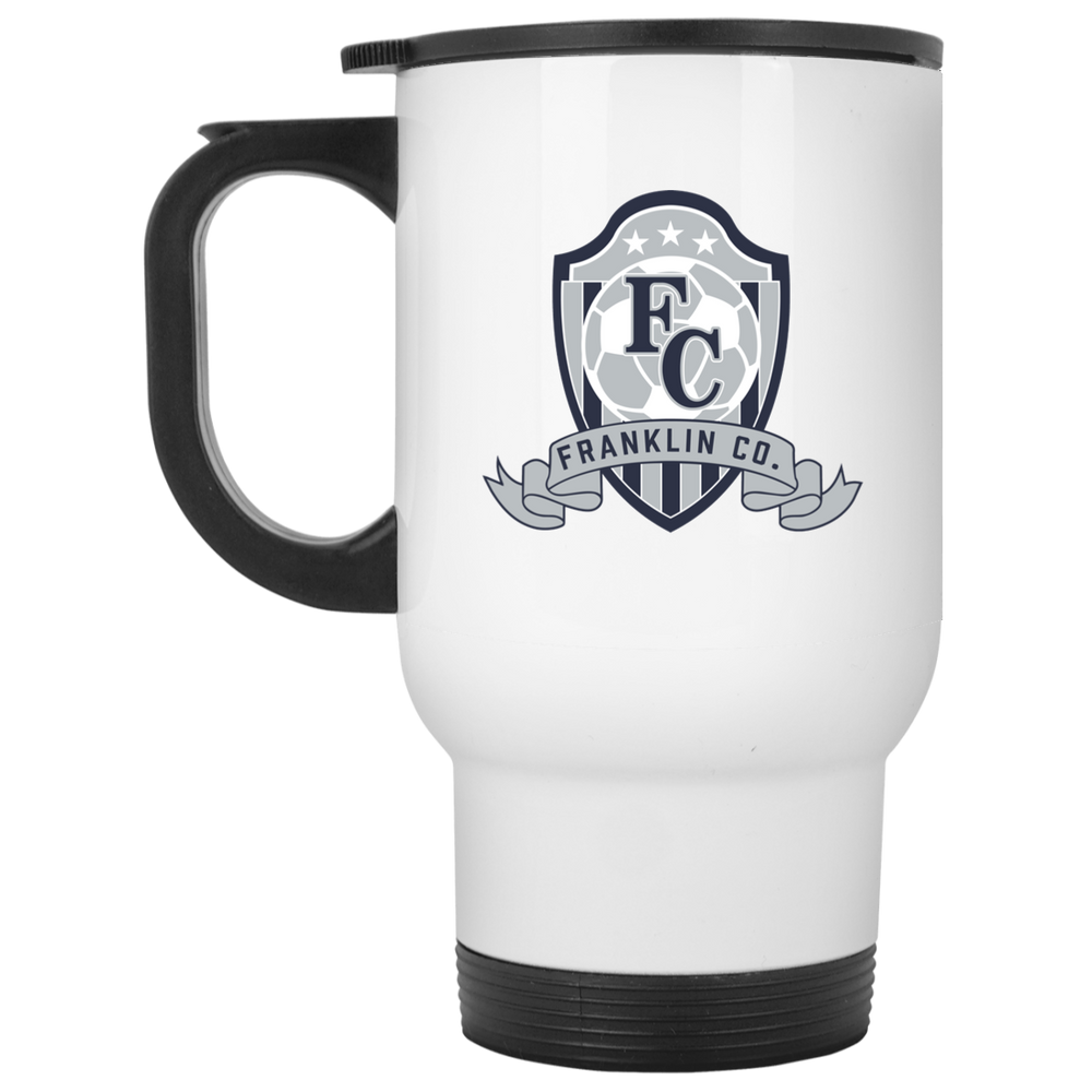 FC Soccer Crest White Travel Mug