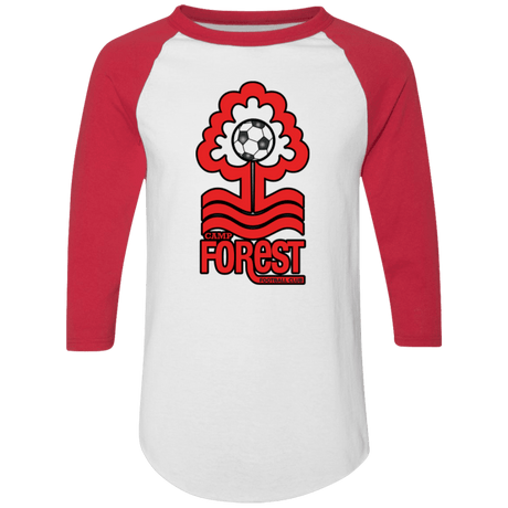 Adult Colorblock Raglan Jersey with CFFC Logo & Black Outline - Busy Bee Graphix