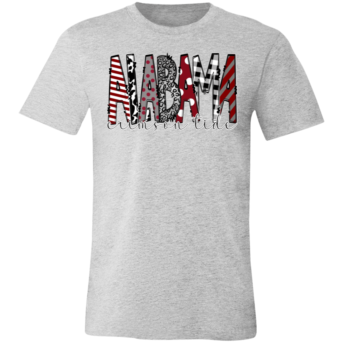 Alabama Crimson Tide Bella Canvas S/S Tee - Busy Bee Graphix