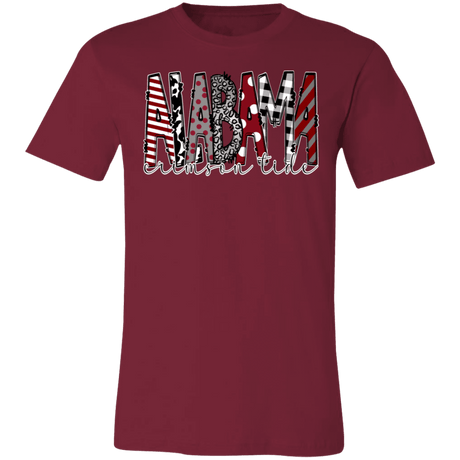 Alabama Crimson Tide Bella Canvas S/S Tee - Busy Bee Graphix