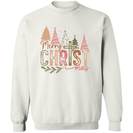 Christian Merry Christmas Crewneck - Busy Bee Graphix