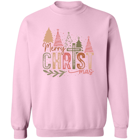 Christian Merry Christmas Crewneck - Busy Bee Graphix