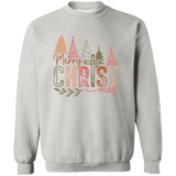 Christian Merry Christmas Crewneck - Busy Bee Graphix