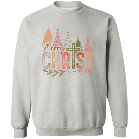 Christian Merry Christmas Crewneck - Busy Bee Graphix