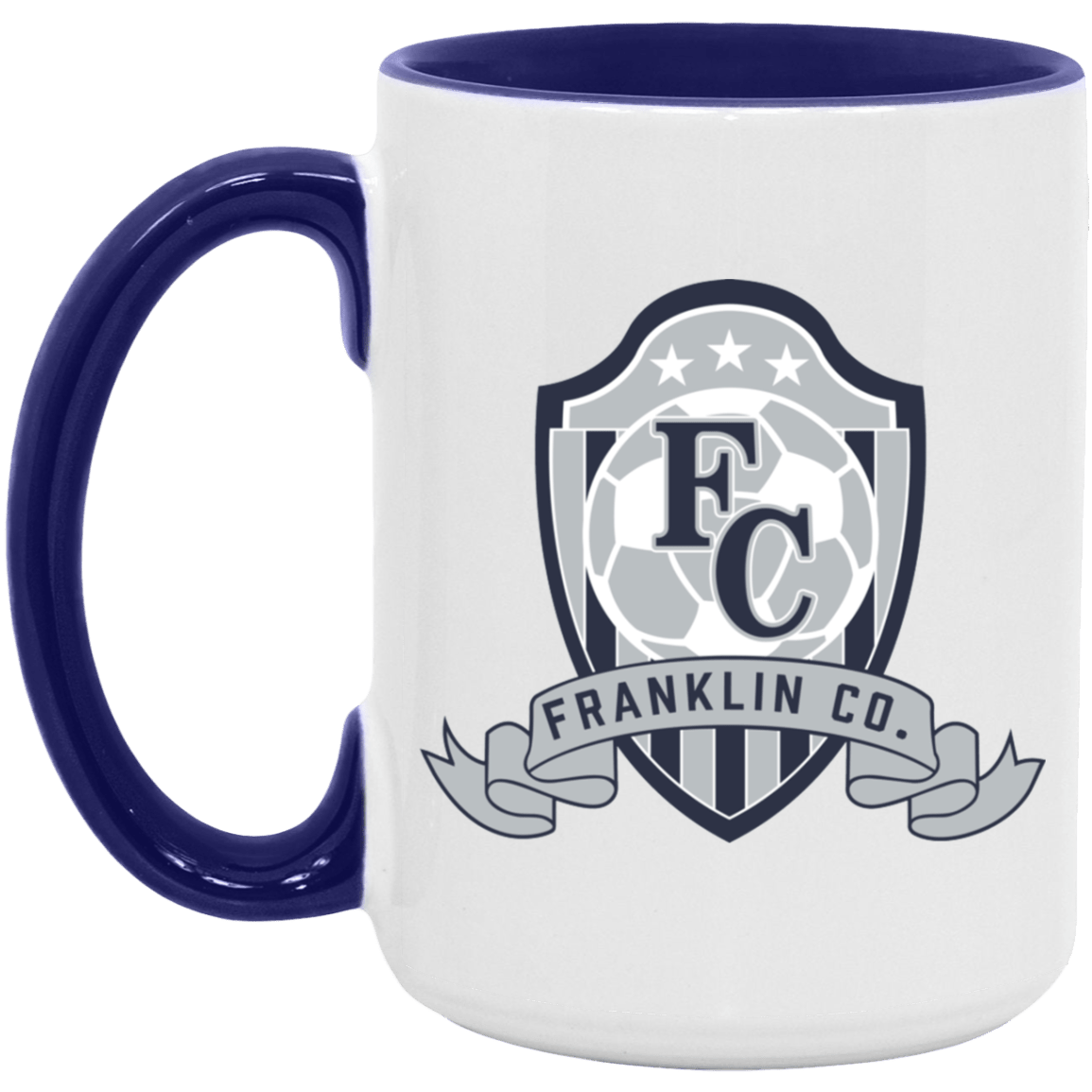 FC Soccer Crest 15oz. Accent Mug - Busy Bee Graphix