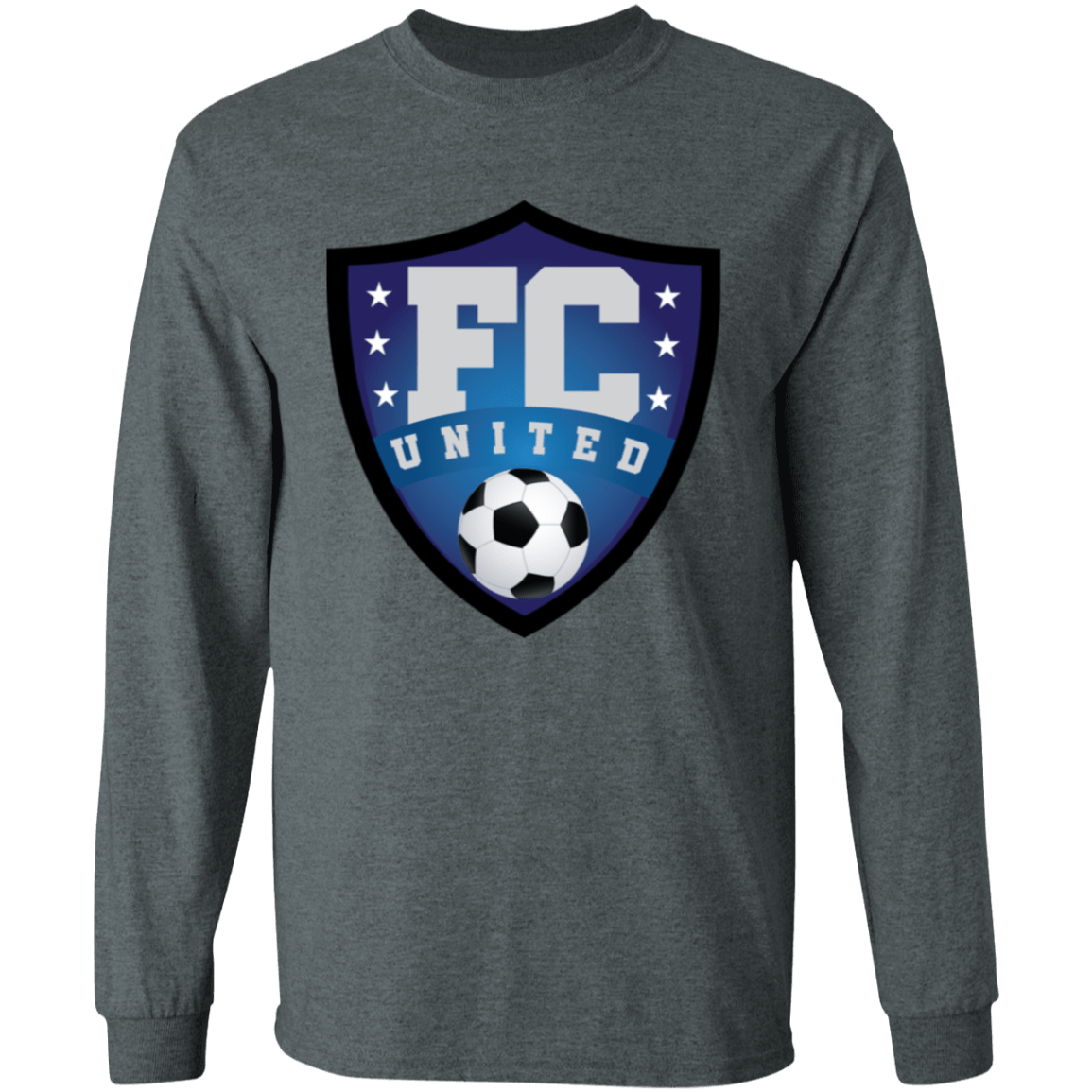 FC United L/S Adult Gildan Tee - Busy Bee Graphix