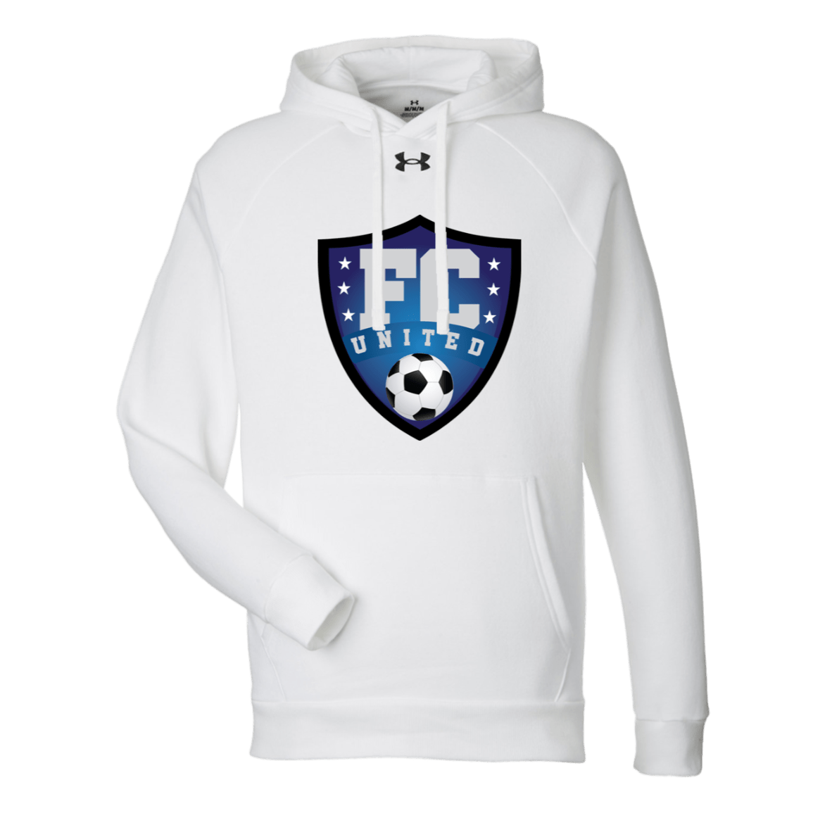FC United Under Armour Mens Rival Fleece Hoodie - Busy Bee Graphix