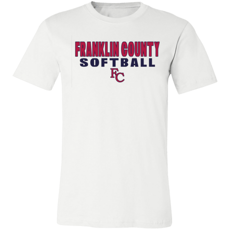 Franklin County Softball Adult Bella Canvas Tee - Busy Bee Graphix