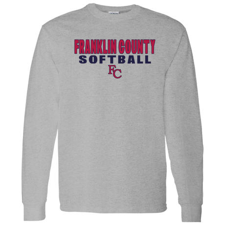 Franklin County Softball Gildan Adult L/S Tee - Busy Bee Graphix