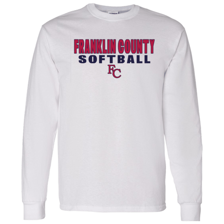 Franklin County Softball Gildan Adult L/S Tee - Busy Bee Graphix