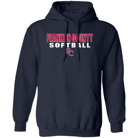 Franklin County Softball Navy Gildan Adult Hoodie - Busy Bee Graphix