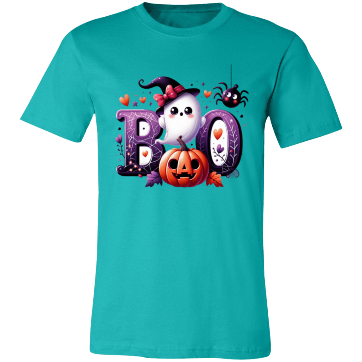 Halloween Boo Cute Ghost Pumpkin Witch Tee - Busy Bee Graphix