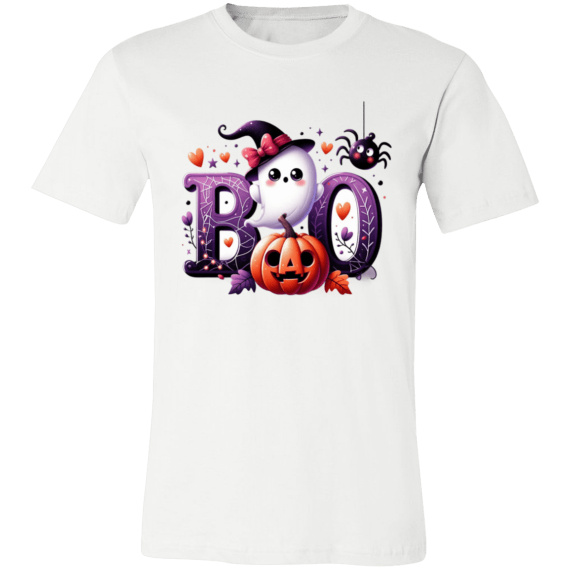 Halloween Boo Cute Ghost Pumpkin Witch Tee - Busy Bee Graphix