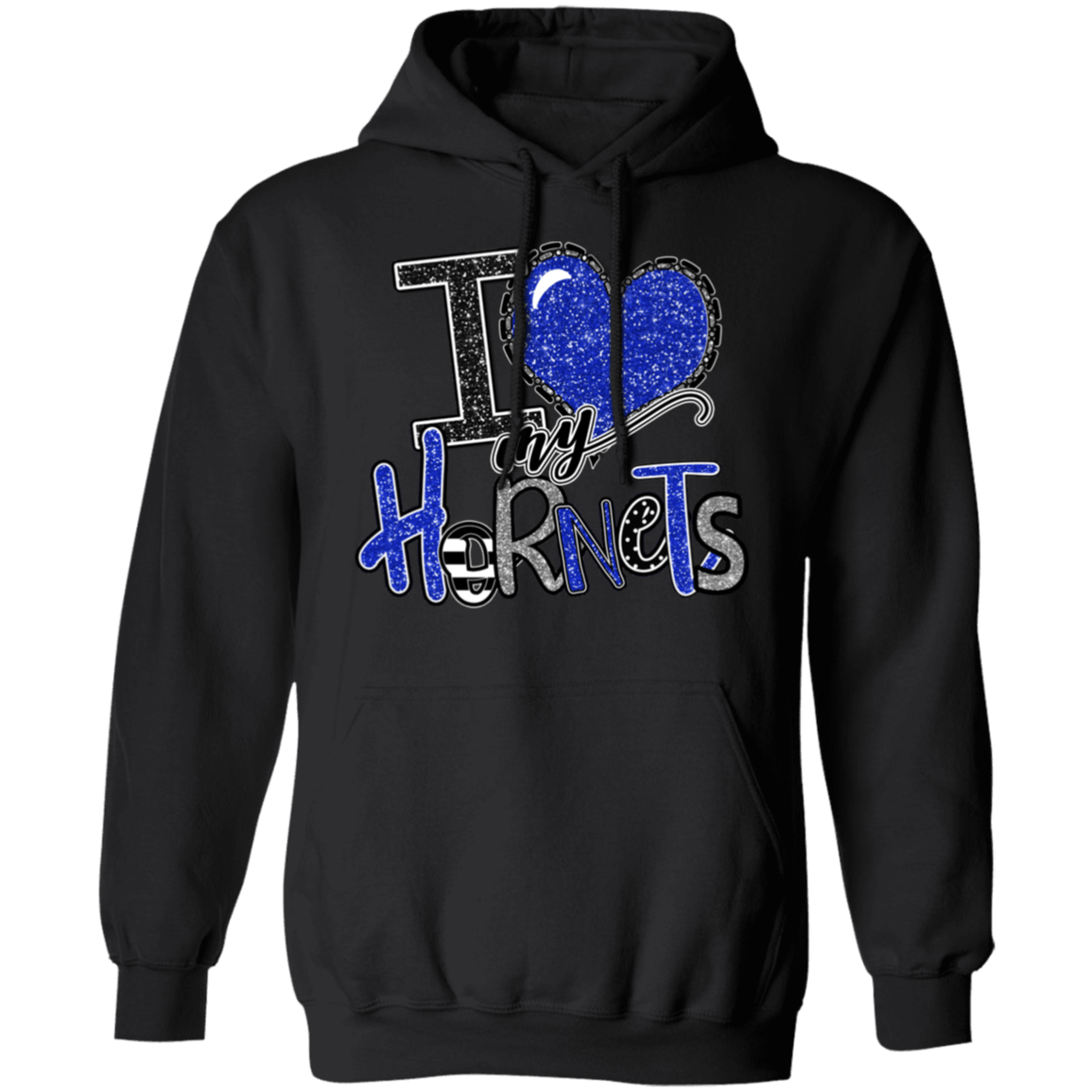 I Love My Hornets Gildan Hoody Sweatshirt - Busy Bee Graphix