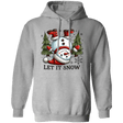 Let It Snow Snowman Hoodie - Busy Bee Graphix