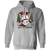 Let It Snow Snowman Hoodie - Busy Bee Graphix