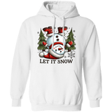 Let It Snow Snowman Hoodie - Busy Bee Graphix