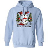 Let It Snow Snowman Hoodie - Busy Bee Graphix