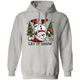 Let It Snow Snowman Hoodie - Busy Bee Graphix