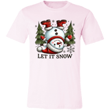 Let It Snow Snowman Tee - Busy Bee Graphix