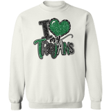 Love My Trojans Crewneck Sweatshirt - Busy Bee Graphix