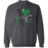 Love My Trojans Crewneck Sweatshirt - Busy Bee Graphix