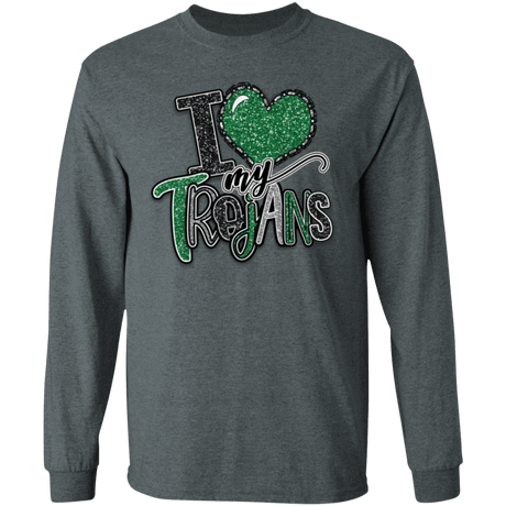 Love My Trojans Gildan L/S Tee - Busy Bee Graphix