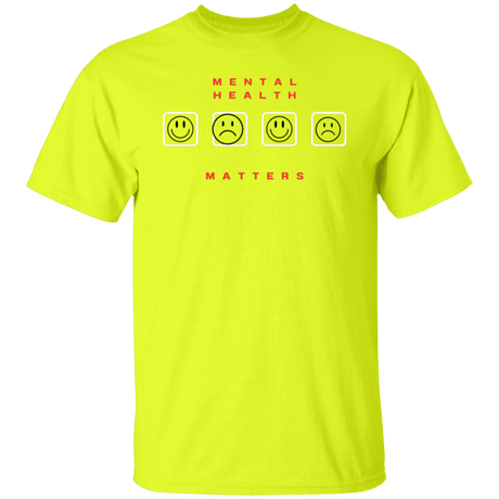 Mental Health Matters Smiley Gildan Tee - Busy Bee Graphix