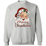 Merry Christmas Santa Crewneck Pullover Sweatshirt - Busy Bee Graphix