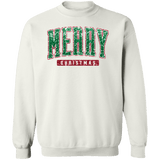 Merry Christmas Sequin Crewneck Pullover Sweatshirt - Busy Bee Graphix