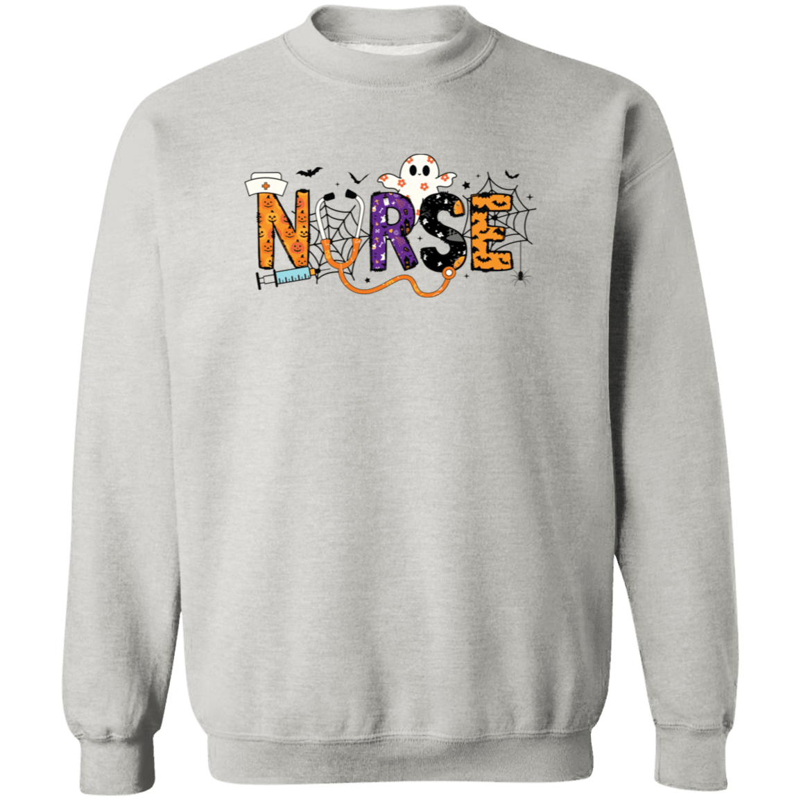 Nurse Halloween Crewneck - Busy Bee Graphix