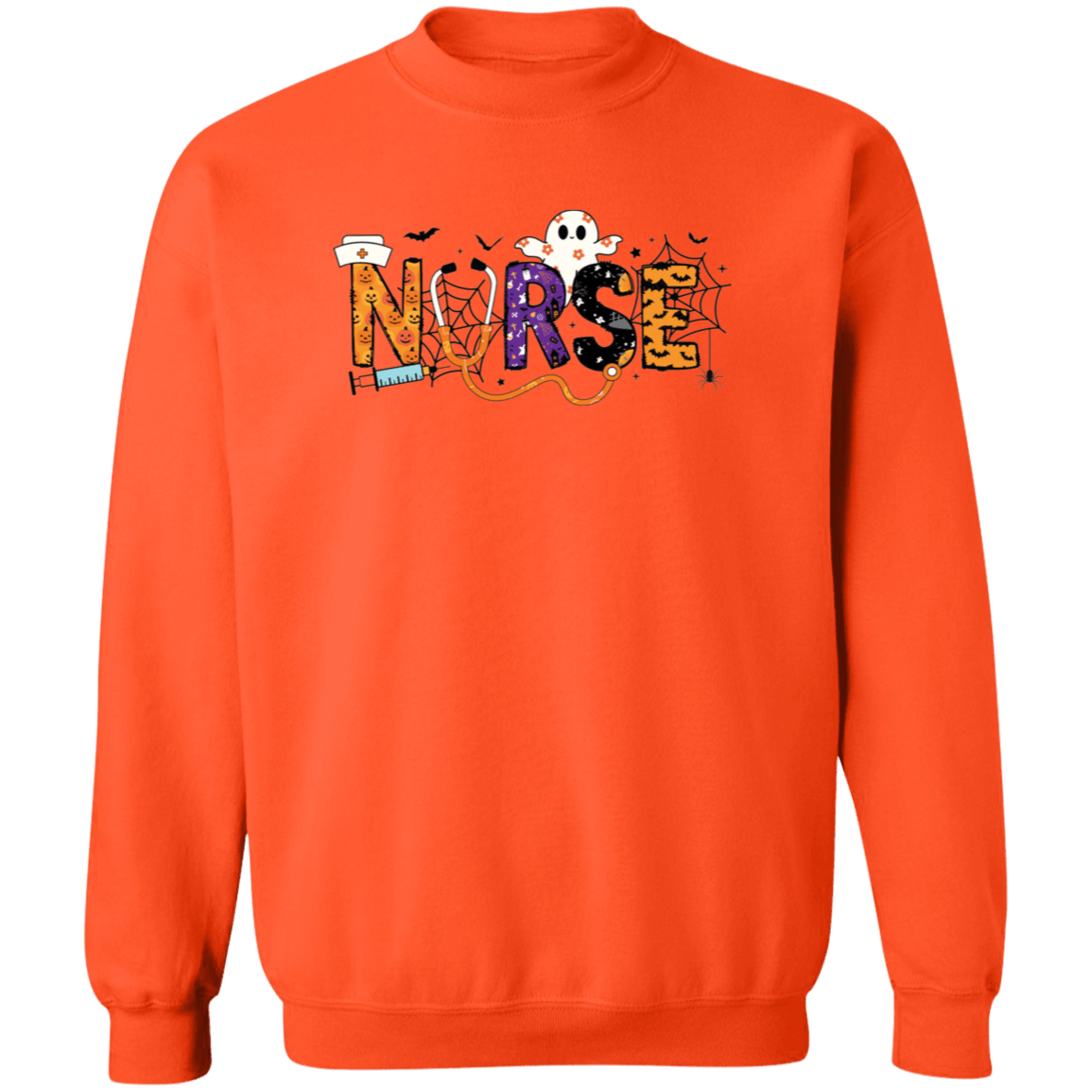 Nurse Halloween Crewneck - Busy Bee Graphix