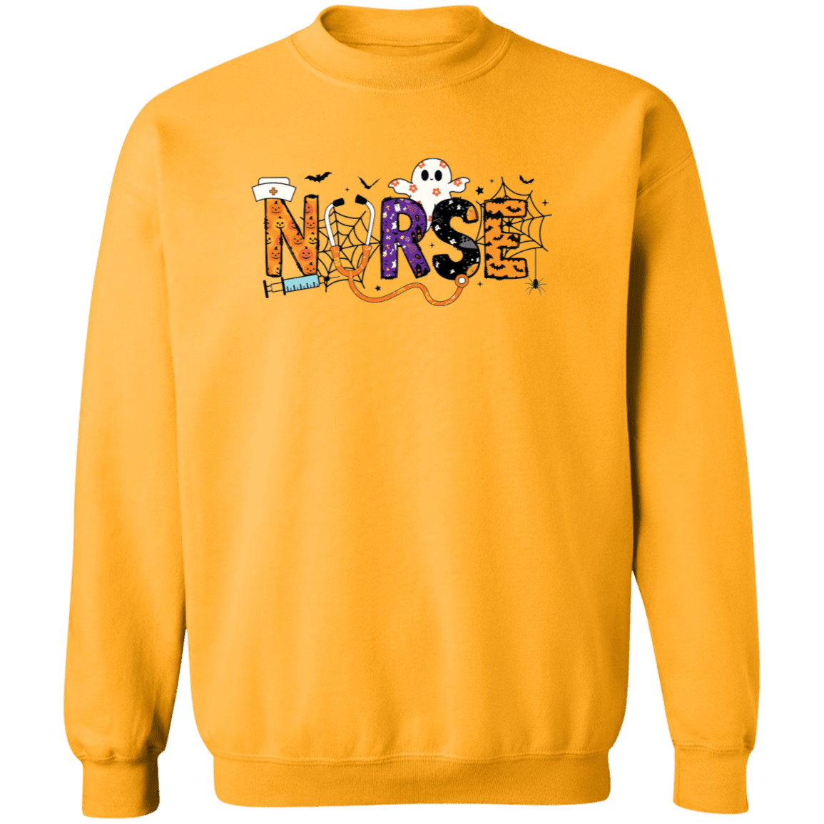 Nurse Halloween Crewneck - Busy Bee Graphix