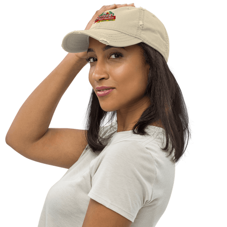 Repicci's Distressed Cotton Twill Hat - Busy Bee Graphix