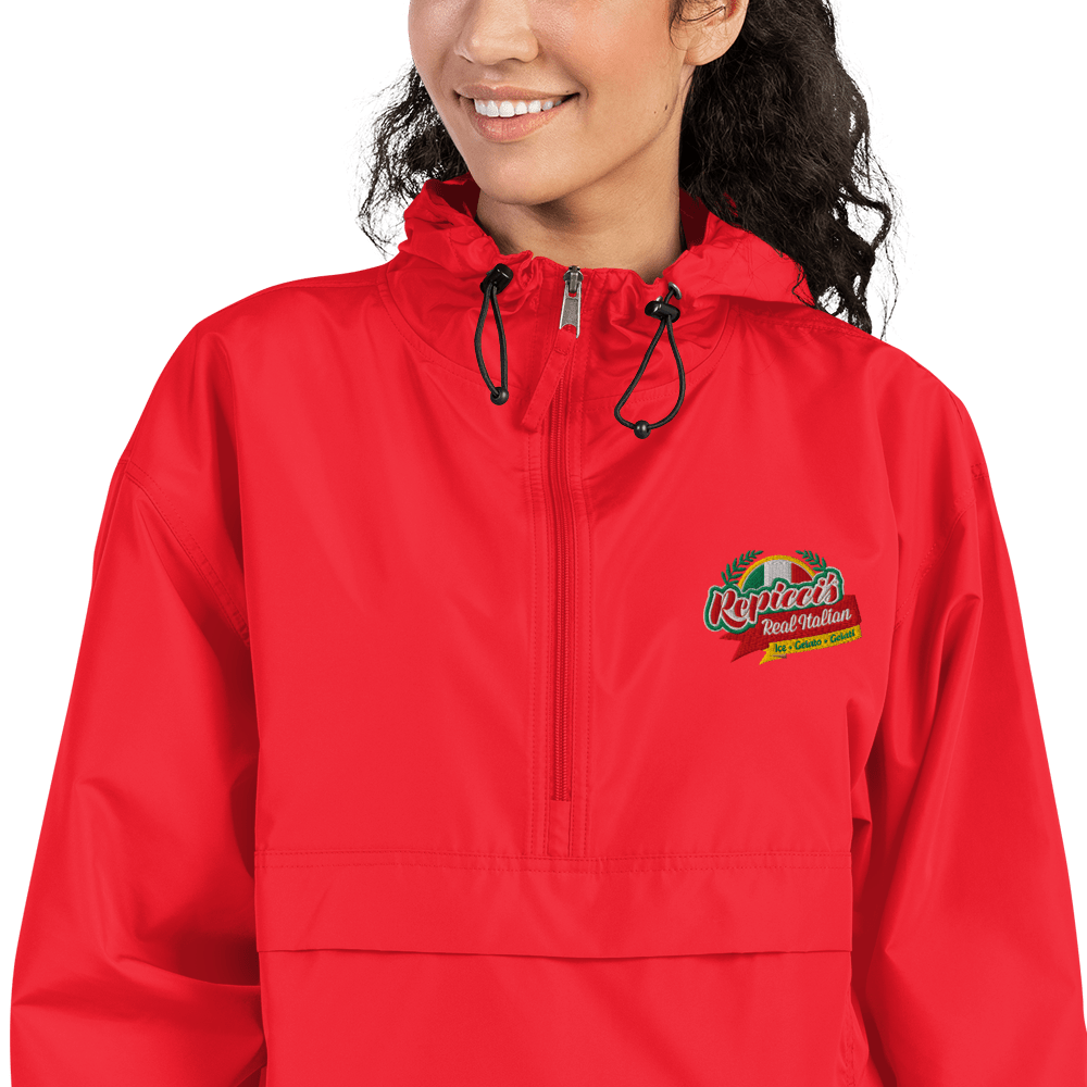 Repicci's Embroidered Champion Packable Jacket - Busy Bee Graphix