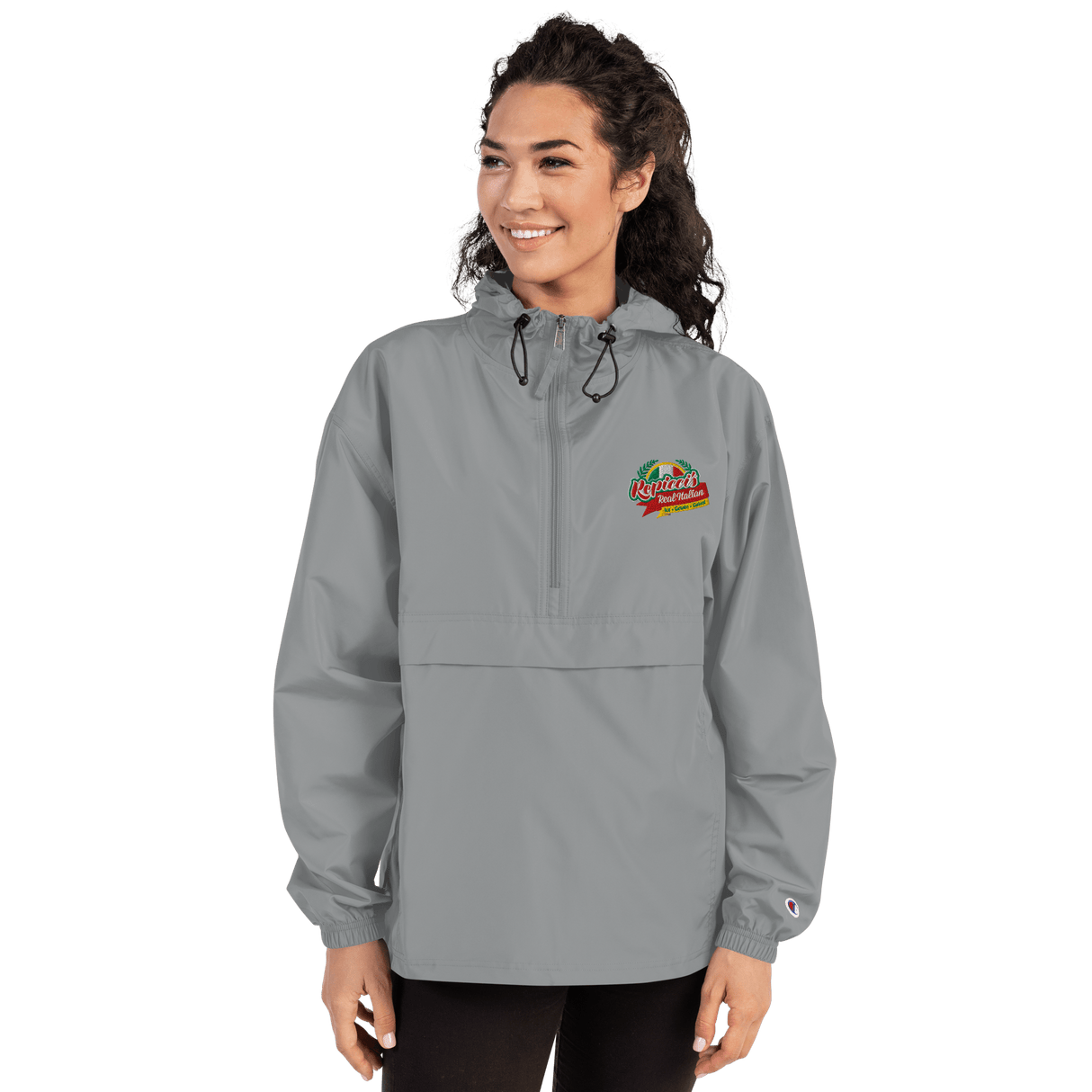 Repicci's Embroidered Champion Packable Jacket - Busy Bee Graphix