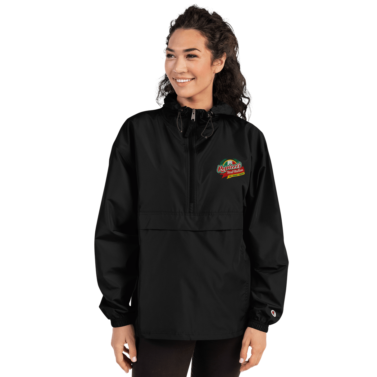 Repicci's Embroidered Champion Packable Jacket - Busy Bee Graphix