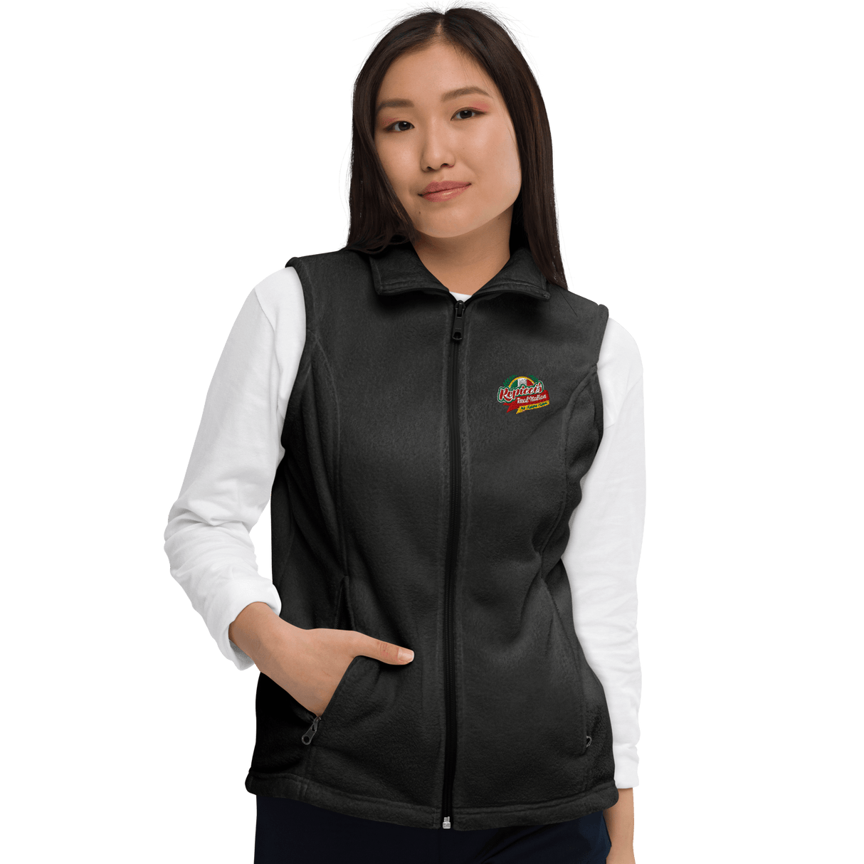 Repicci's Women’s Columbia fleece vest - Busy Bee Graphix