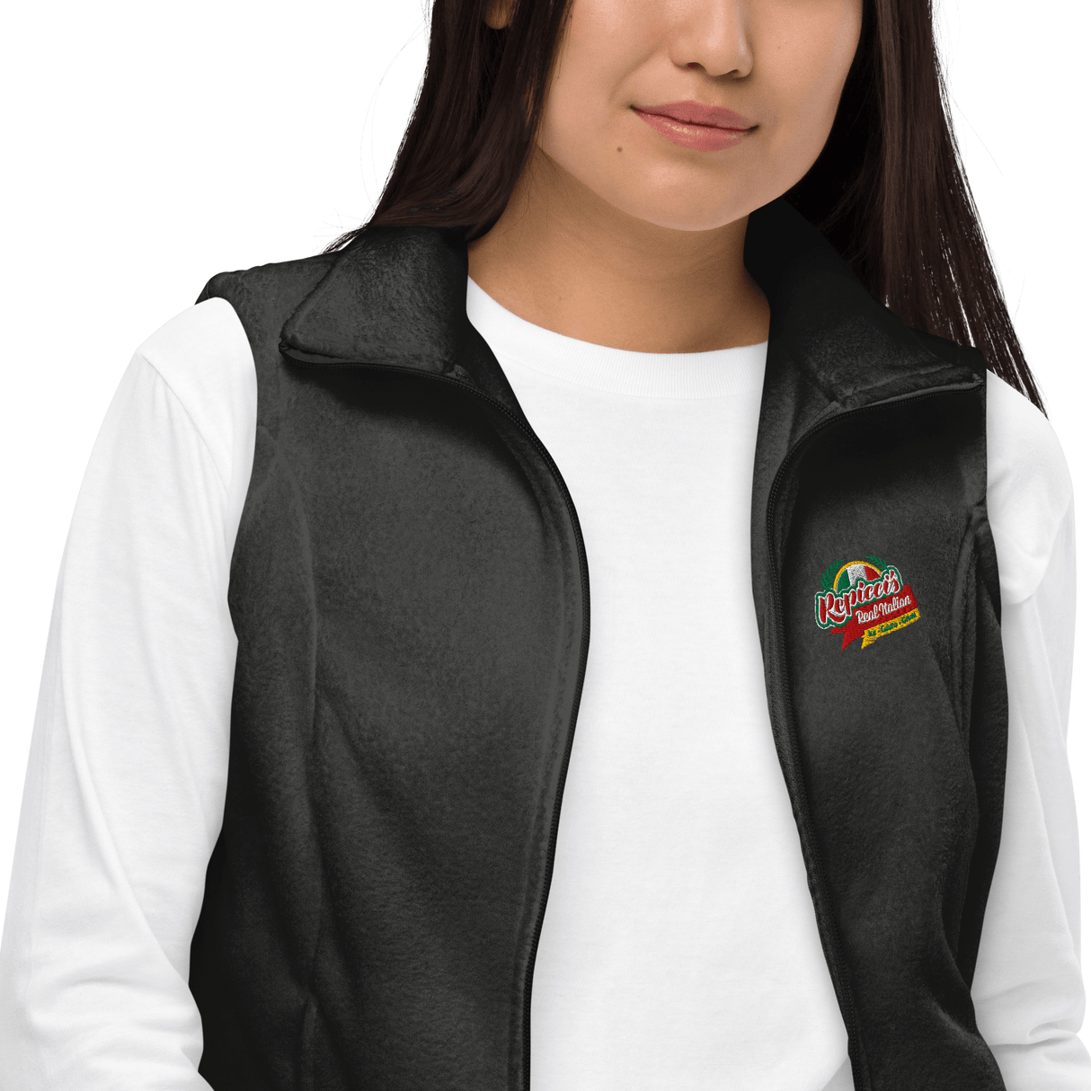 Repicci's Women’s Columbia fleece vest - Busy Bee Graphix