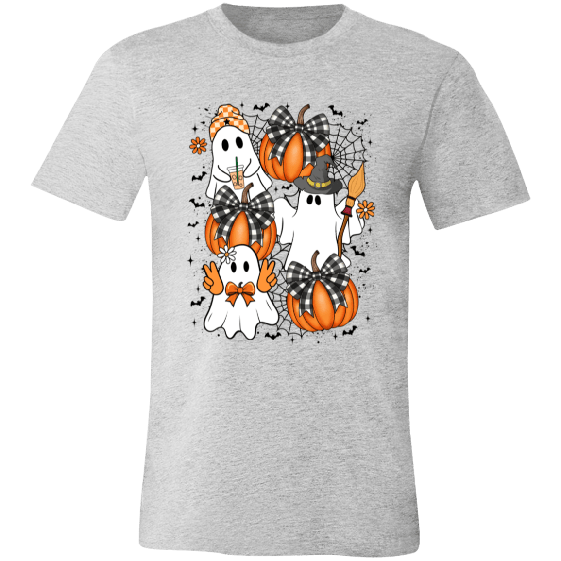 Retro Coquette Ghost Halloween Tee - Busy Bee Graphix