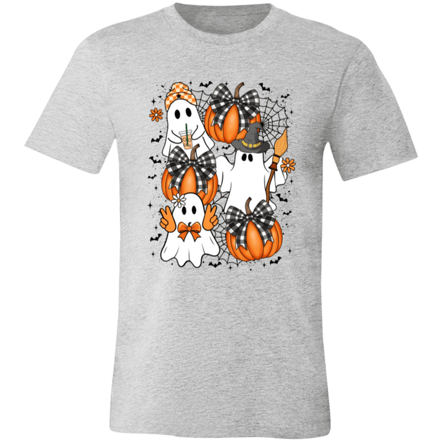 Retro Coquette Ghost Halloween Tee - Busy Bee Graphix