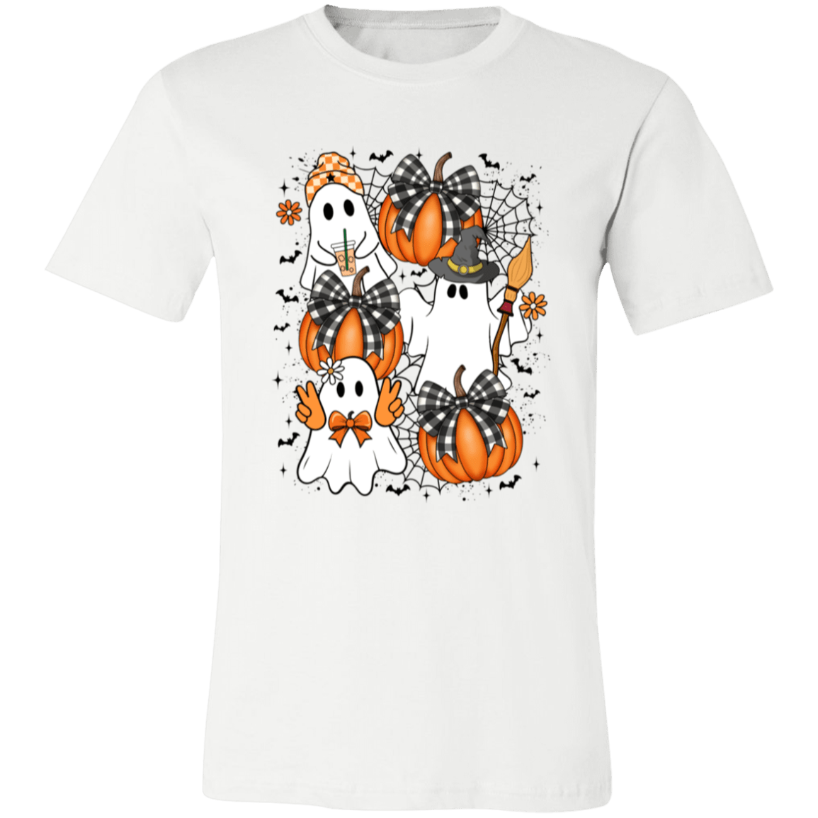 Retro Coquette Ghost Halloween Tee - Busy Bee Graphix