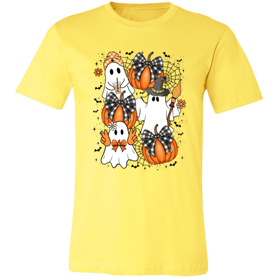 Retro Coquette Ghost Halloween Tee - Busy Bee Graphix